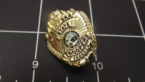 Alaska State Troopers Badge Lapel Pin – Gold-tone