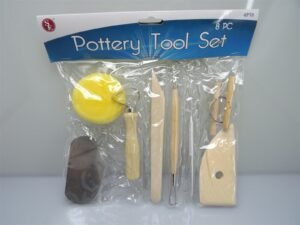 Set Mahogany Pottery Tool 8-PIECE Trimming, Shaving and Rib Sponge – Jeweler's Bench Tool for Goldsmiths, Silversmiths & Hobby Crafters, New