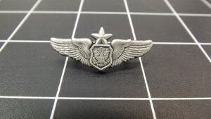USAF Senior Aircrew Officer Wings Lapel Pin – Pewter