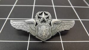 USAF Master Aircrew Officer Wings Lapel Pin (Large) – Pewter