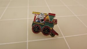 Dalmatian in Locomotive Lapel Pin – Enamel