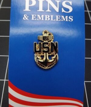 U.S. Navy Chief Petty Officer Lapel Pin – 1-1/4" USN Anchor