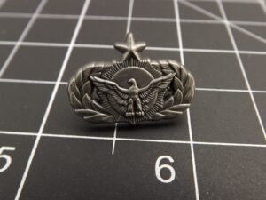 USAF Weapons Controller Master Mini Badge Lapel Pin – Pewter