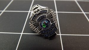 Alaska State Troopers Badge Lapel Pin – Silver-tone