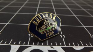 Burbank Fire Lapel Pin – Enamel
