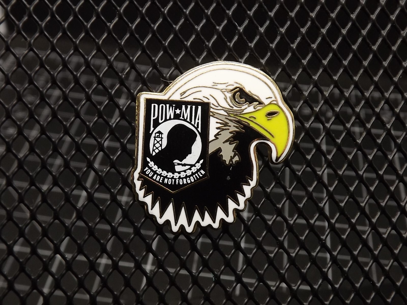 s l1600 228.jpg POW/MIA Bald Eagle Lapel Pin – 1"