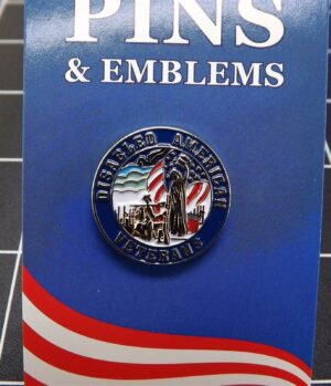Disabled American Veterans (DAV) Lapel Pin – 1" Enameled