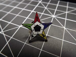 Order of the Eastern Star Lapel Pin – Enamel