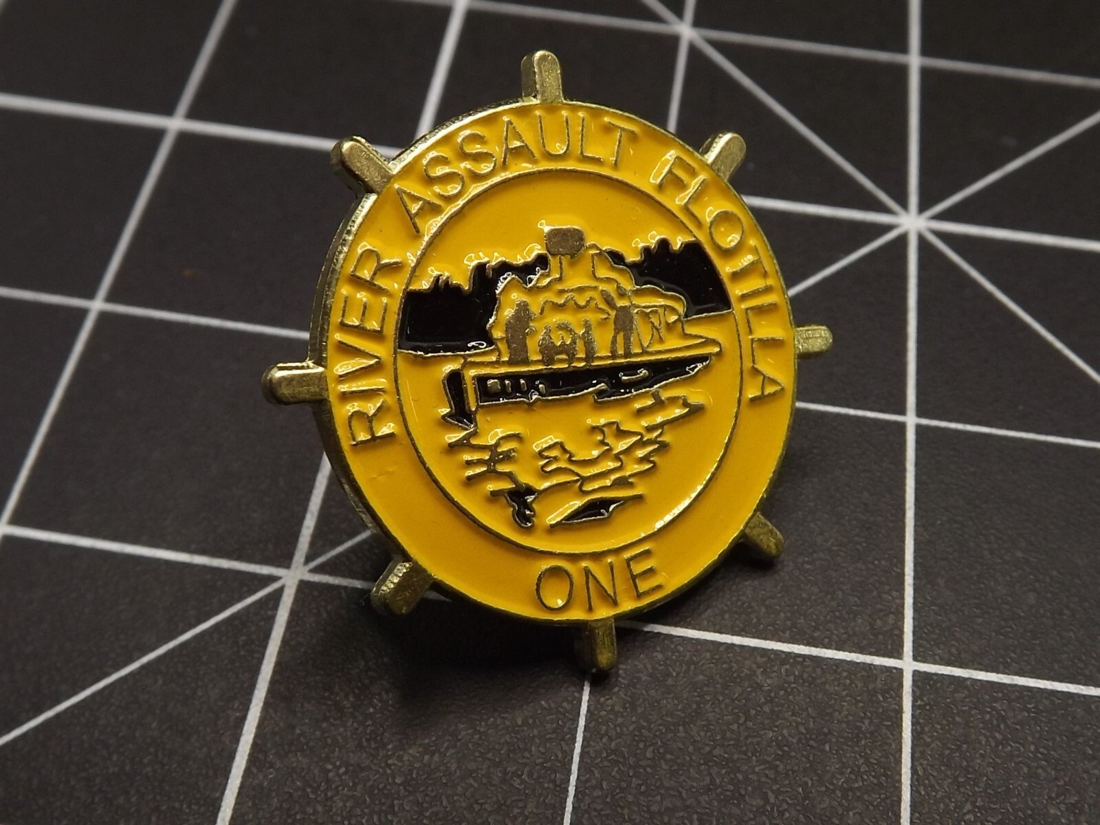 s l1600 3196.jpg Vietnam River Assault Flotilla One Lapel Pin – Enamel