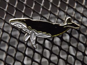 Humpback Whale Lapel Pin – Enamel