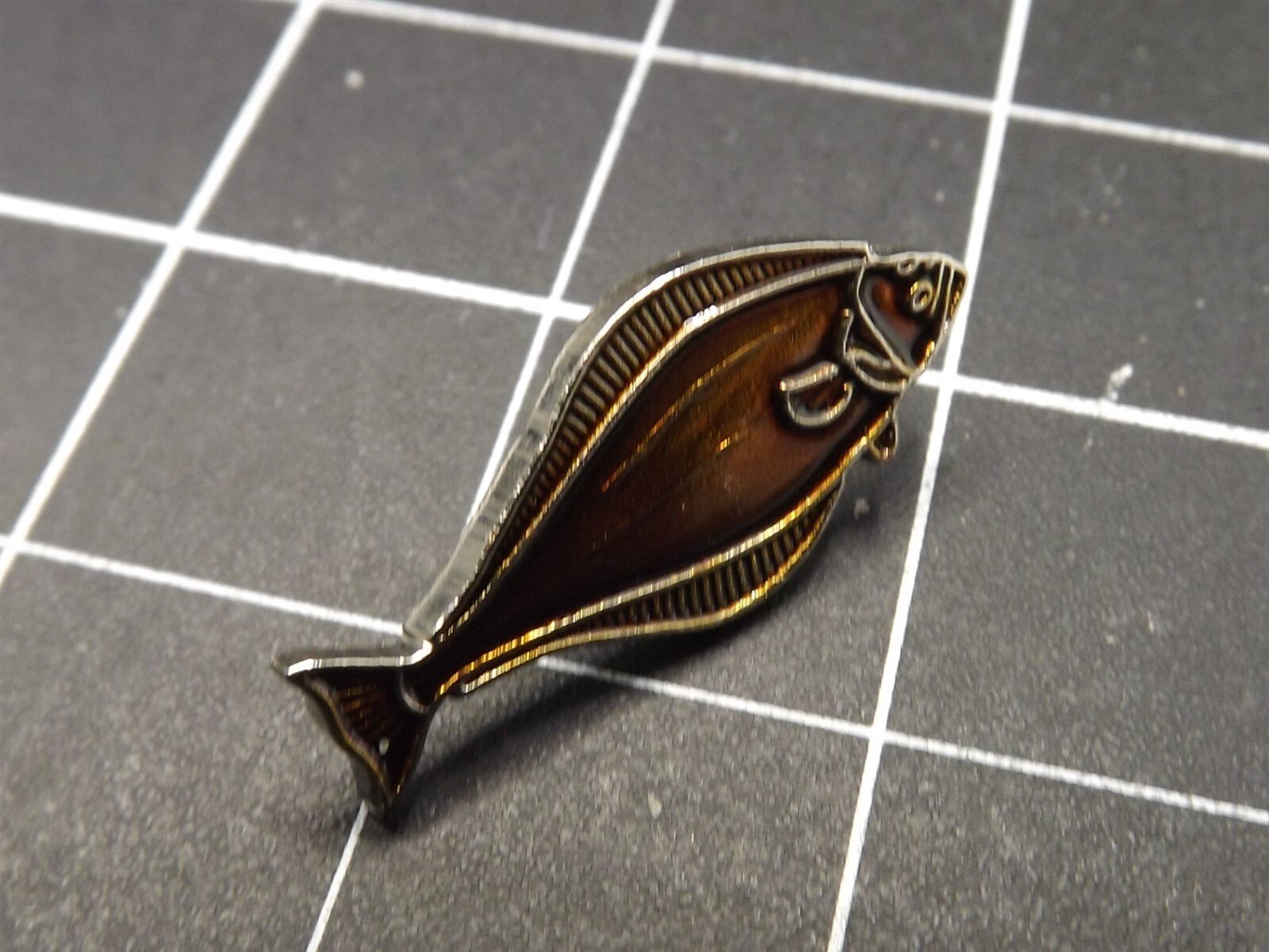 s l1600 3266.jpg Halibut Lapel Pin – Enamel – photo 2