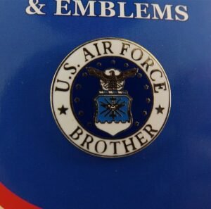 "Air Force Brother" Lapel Pin – 15/16" Enamel