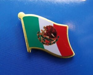Mexico Flag Lapel Pin – 1" Enamel