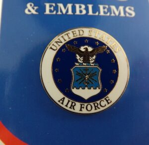 U.S. Air Force Emblem Lapel Pin – 1" Enamel