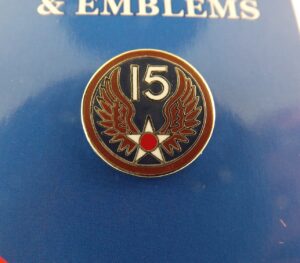 U.S. Air Force Fifteenth Air Force Lapel Pin – 1" Enamel