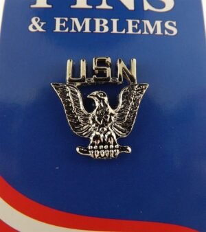 U.S. Navy Enlisted Lapel Pin – 1" Silver-Tone
