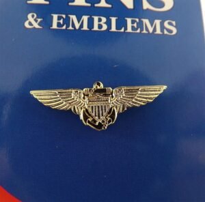 Navy & Marine Corps Aviator Wings Lapel Pin – 1-1/8"
