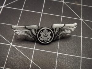 U.S. Air Force Basic Aircrew Wings Lapel Pin – Pewter