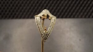 Vintage Shield Crest Silver-Tone Stick Pin