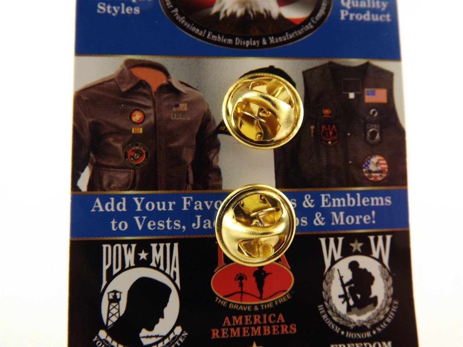 s l1600 592.jpg USMC 3rd Recon Battalion "Swift, Silent, Deadly" Lapel Pin – 1" Enamel Reconnaissance Insignia Hat Pin – view 2