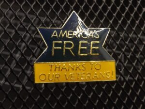 “America's Free – Thanks to Our Veterans” Lapel Pin