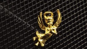 Gold-Tone Angel Brooch Pin