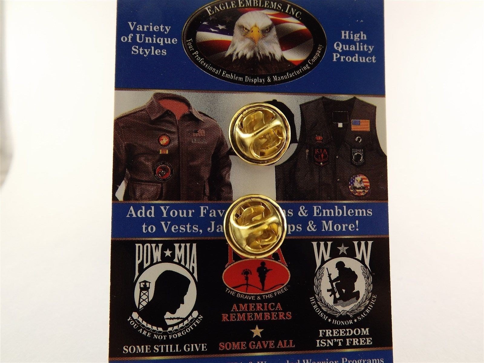 s l1600 705.jpg U.S. Army "Operation Enduring Freedom" Lapel Pin – 1" Enamel OEF Veteran Hat Pin – view 2
