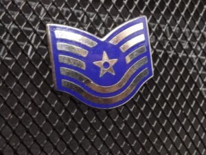 Air Force Technical Sergeant (TSgt) E-6 Rank Lapel Pin