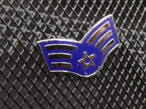 U.S. Air Force E-4 Senior Airman Rank Lapel Pin