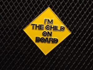 “I'm the Child on Board” Novelty Lapel Pin