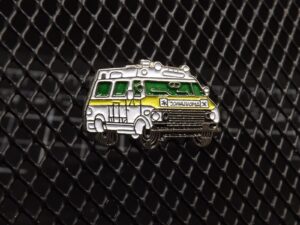 White Ambulance Lapel Pin