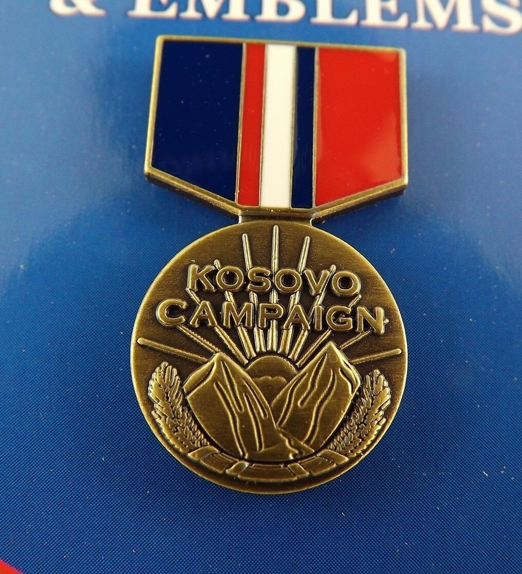 s l1600 802.jpg Kosovo Campaign Medal Lapel Pin – 1-3/16" Enamel