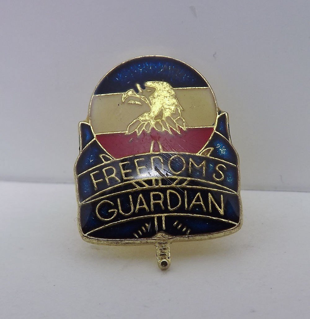 s l1600 9018.jpg “Freedom's Guardian” Red, White & Blue Eagle Lapel Pin