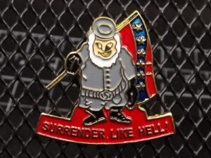 surrender like hell confederate soldier pin 800032 c1