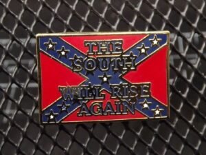 the south will rise again rebel flag pin 800031 c1
