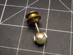 vintage pearl tie tack gold filled 406096 c1